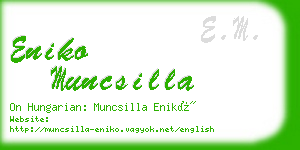 eniko muncsilla business card